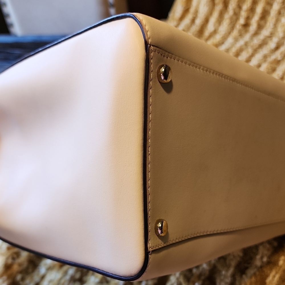 Kate Spade LIKE NEW Purse Satchel Medium Tote Bone White Cream - Picture 11 of 14